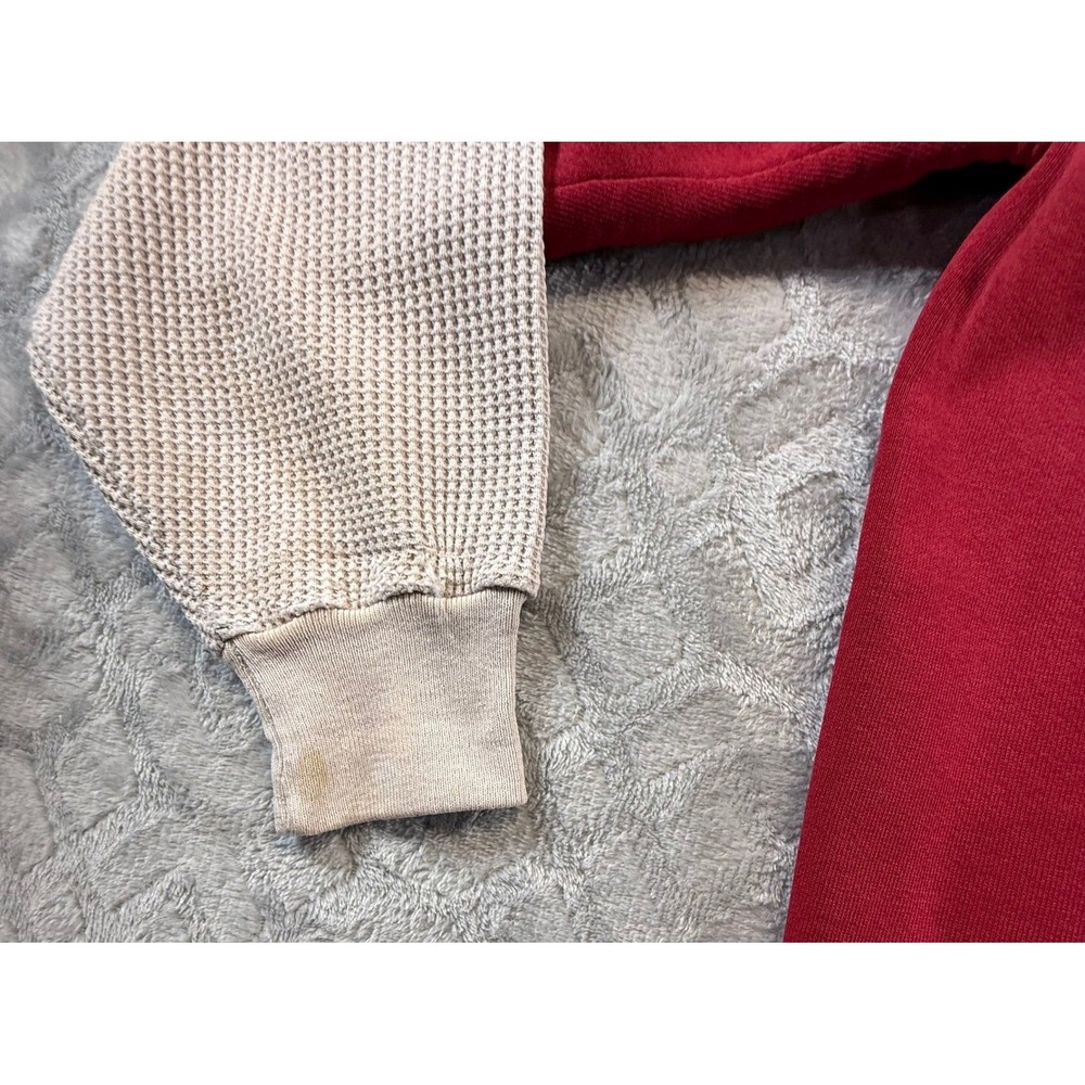 Vtg Russell Athletic Short Sleeve Crewneck Sweatshirt Thermal Long John Sleeve - Picture 12 of 16
